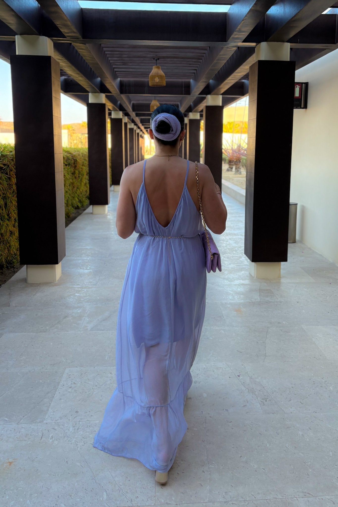 Silk Long Dressing Gown | Ethereal Silk Dress - Women's Dresses - Blooming Daily