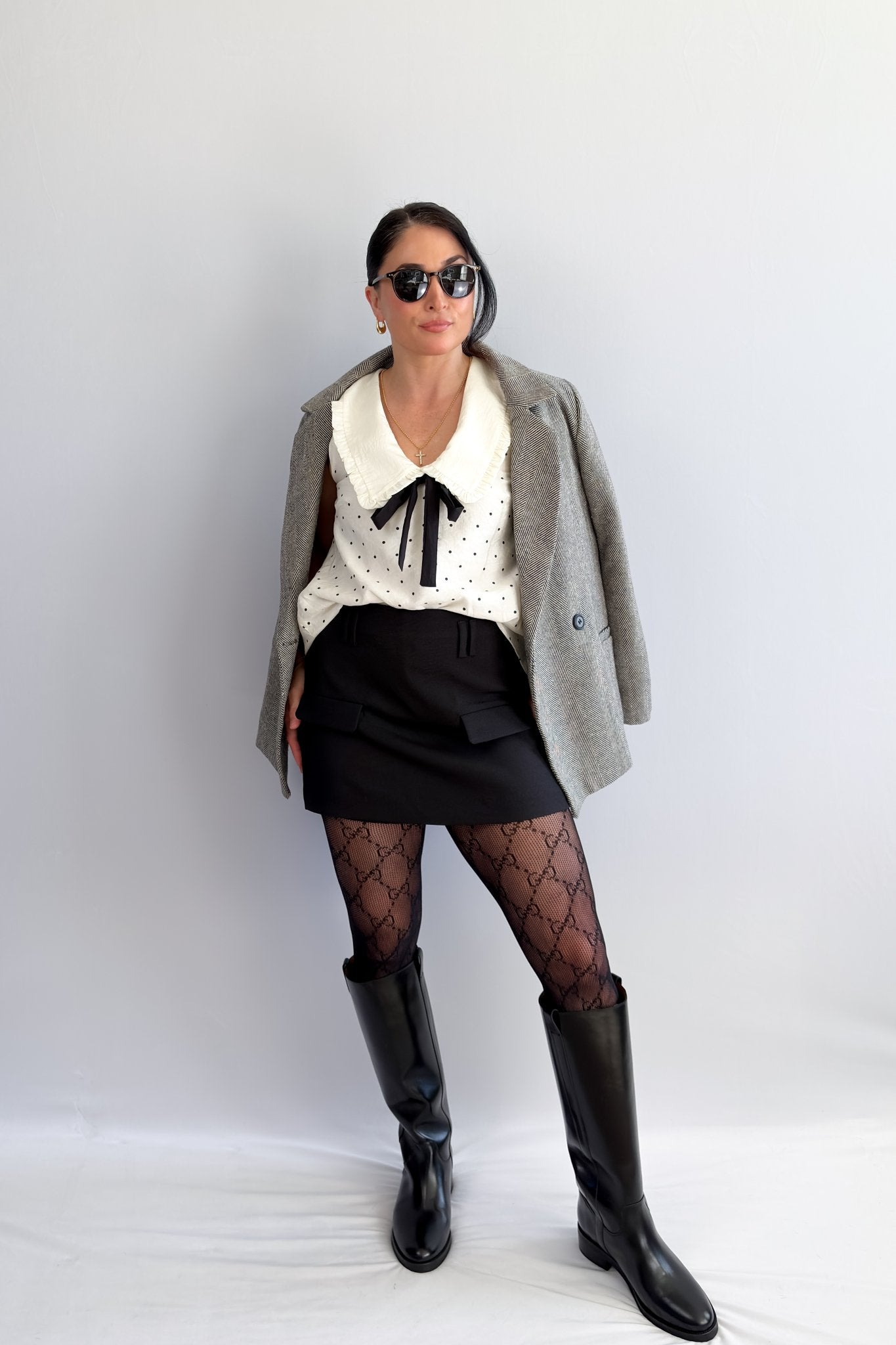 Sofie The Label Black Tailored Mini Skirt - Mini Skirts - Blooming Daily