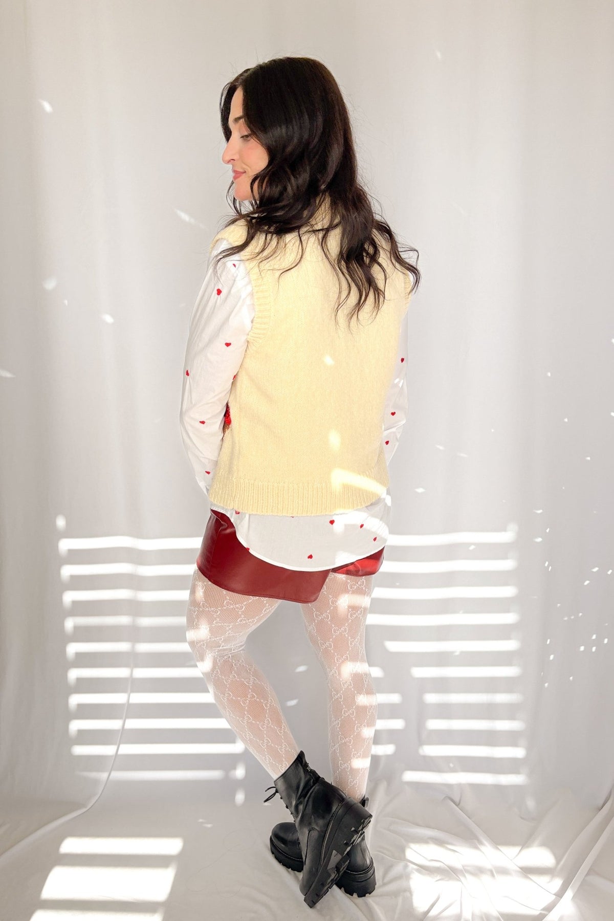 Sofie The Label | Teddy Bear Button Down Knit Vest | Cream - Women&#39;s Shirts &amp; Tops - Blooming Daily