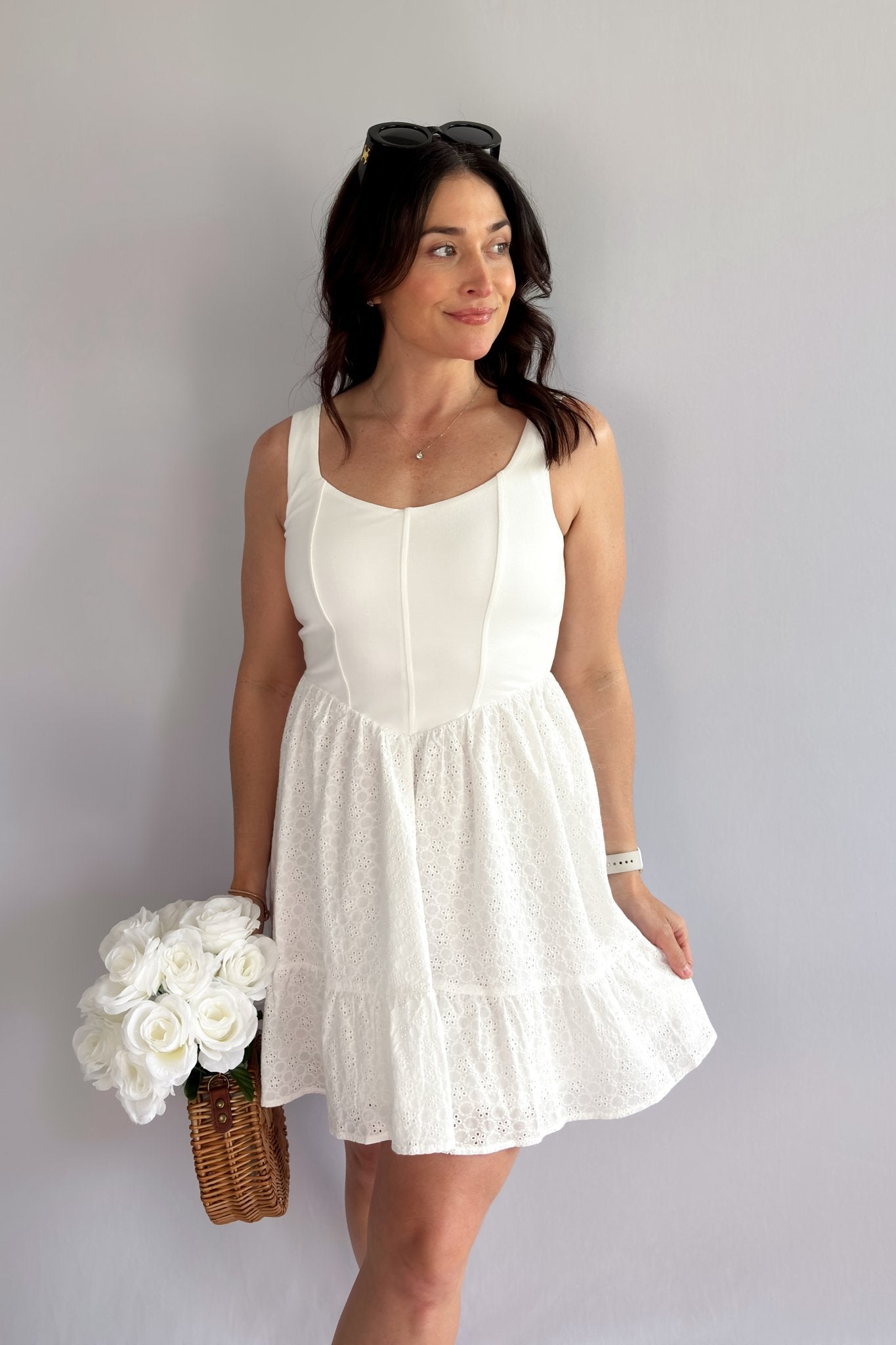 Sadie & Sage White Corset Mini Dress - FINAL SALE - Blooming Daily Sadie & Sage White Corset Mini Dress - FINAL SALE - Blooming Daily