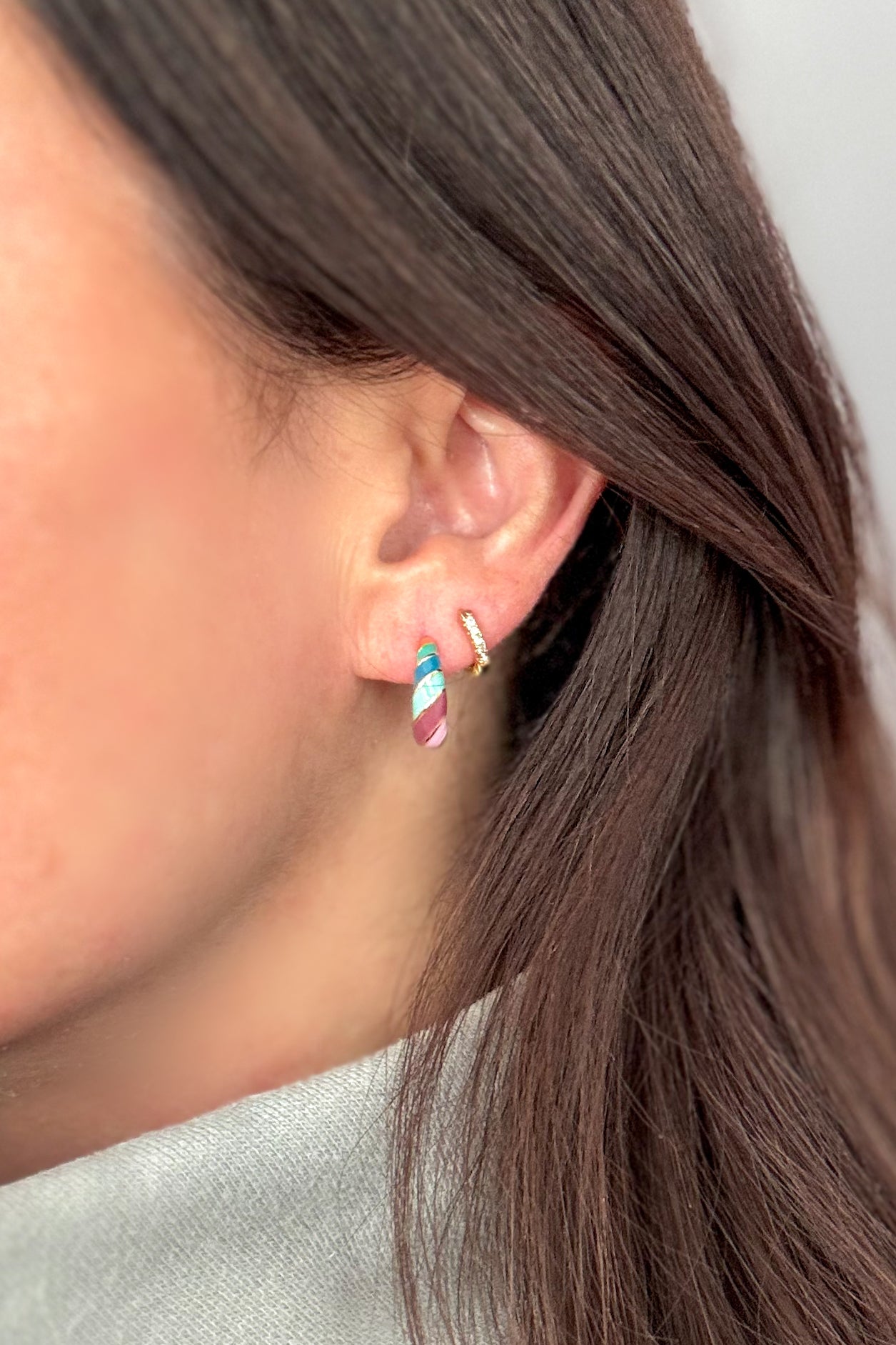 Tarnish and Water Resistant Jewelry - 18k Pastel Rainbow Earrings - Women's Jewelry - Blooming Daily