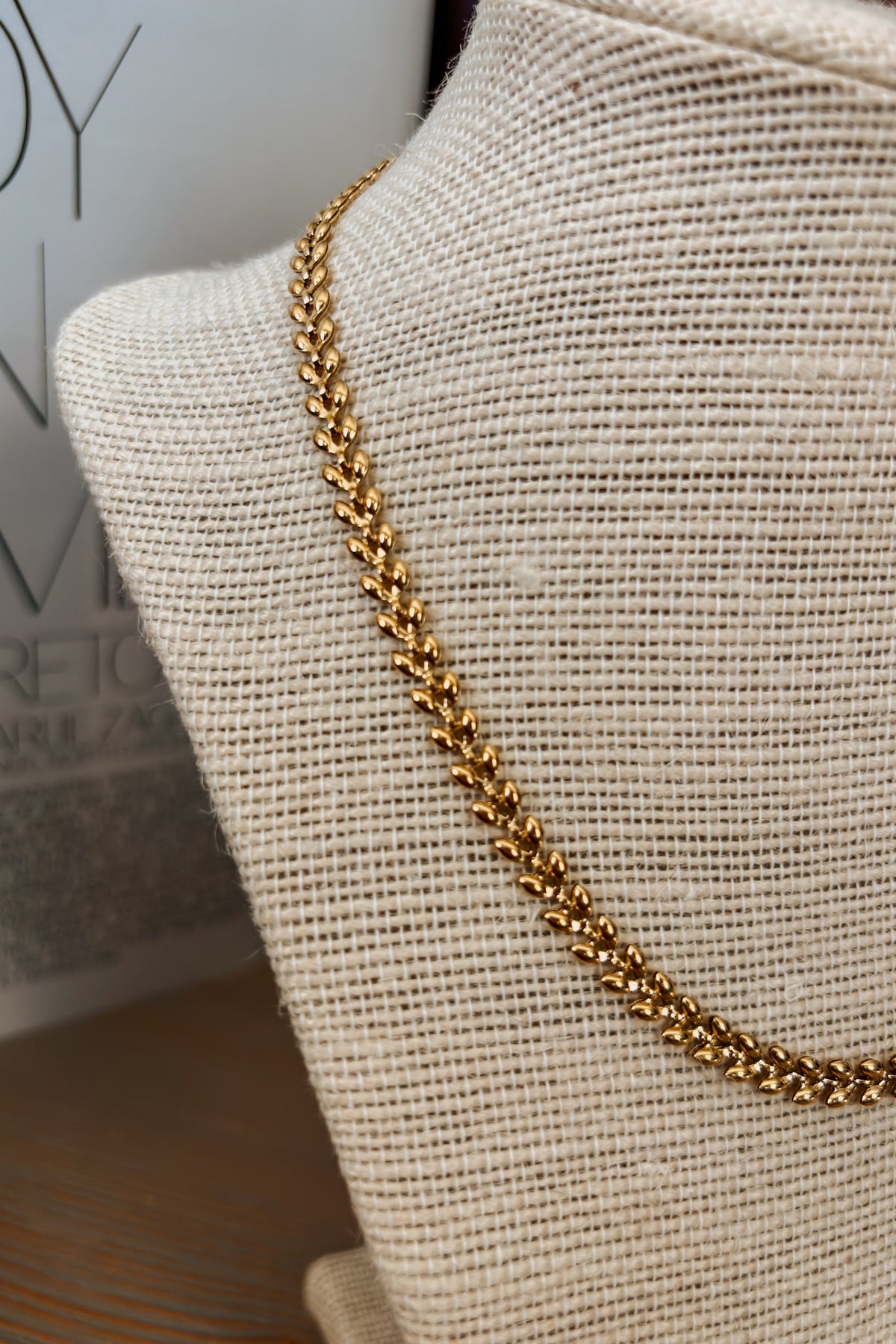 Women&#39;s 18k Wheat Chain Necklace | Gold - Plated Stainless Steel | Gold - Women&#39;s Jewelry - Blooming Daily