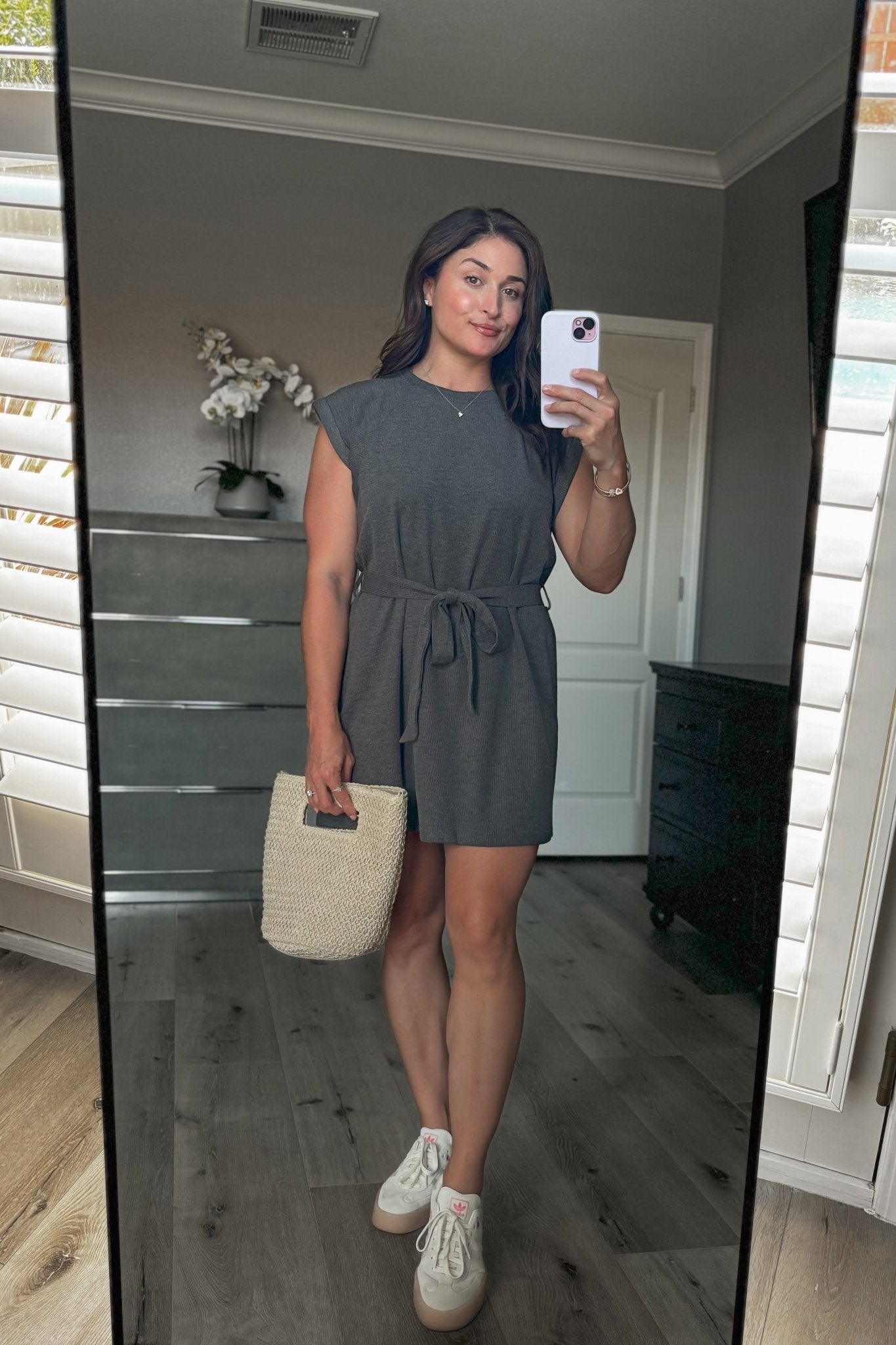 Sadie & Sage Athleisure Mini Dress - Gray - Blooming Daily Sadie & Sage Athleisure Mini Dress - Gray - Blooming Daily