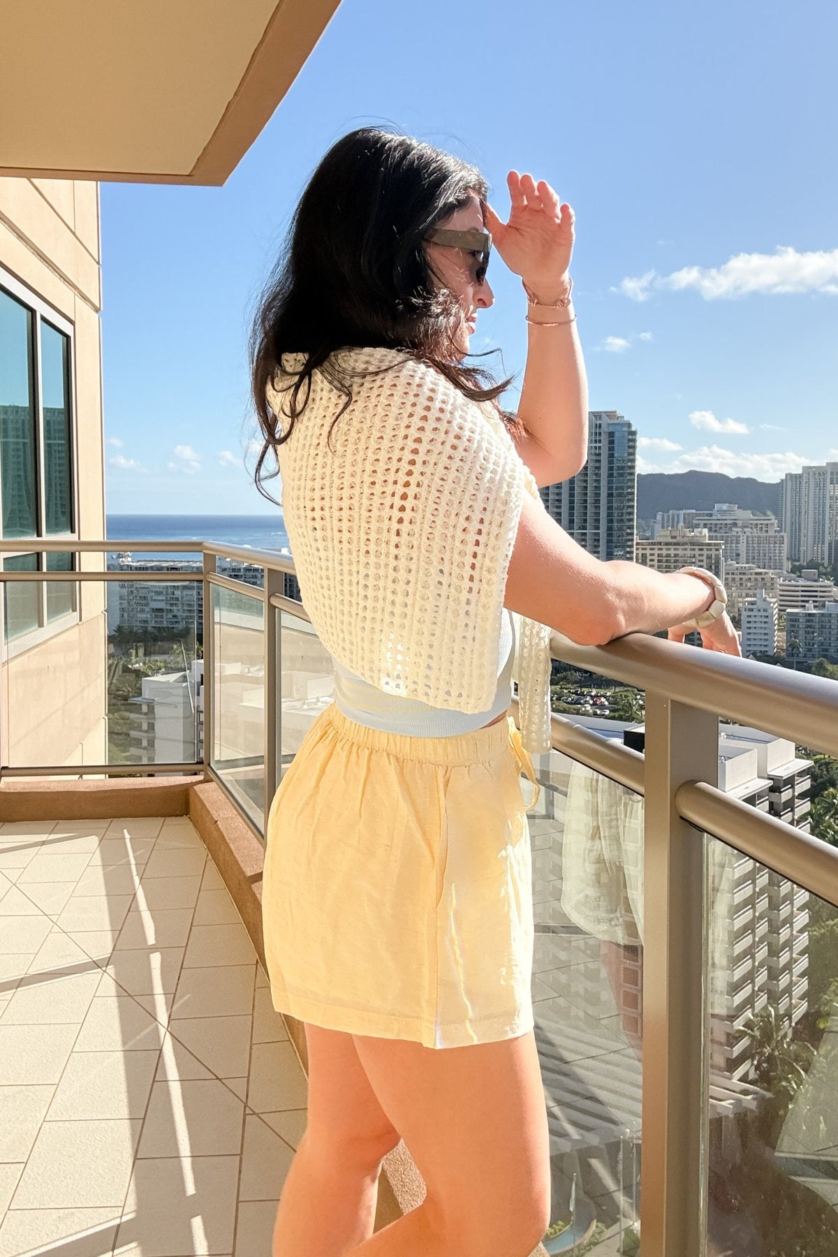 Women’s Blue Stripe Tank Top – Ribbed Fitted Summer Top - Women's Shirts & Tops - Blooming Daily