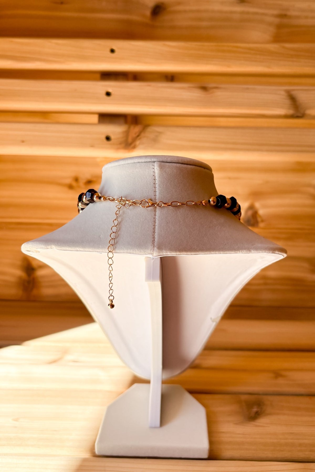 Women’s Chunky Statement Heart Necklace – Amber Gold Jewelry - Women's Jewelry - Blooming Daily