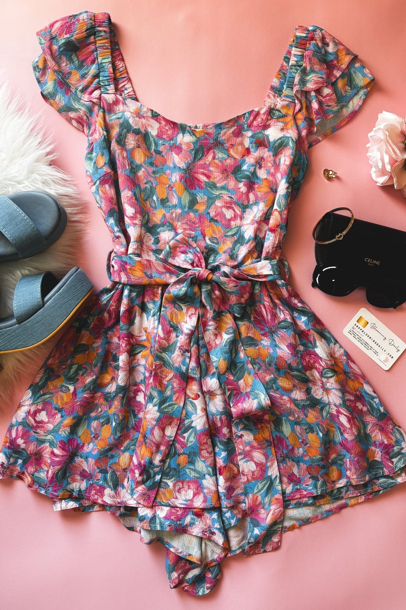 Sadie & Sage Floral Summer Romper