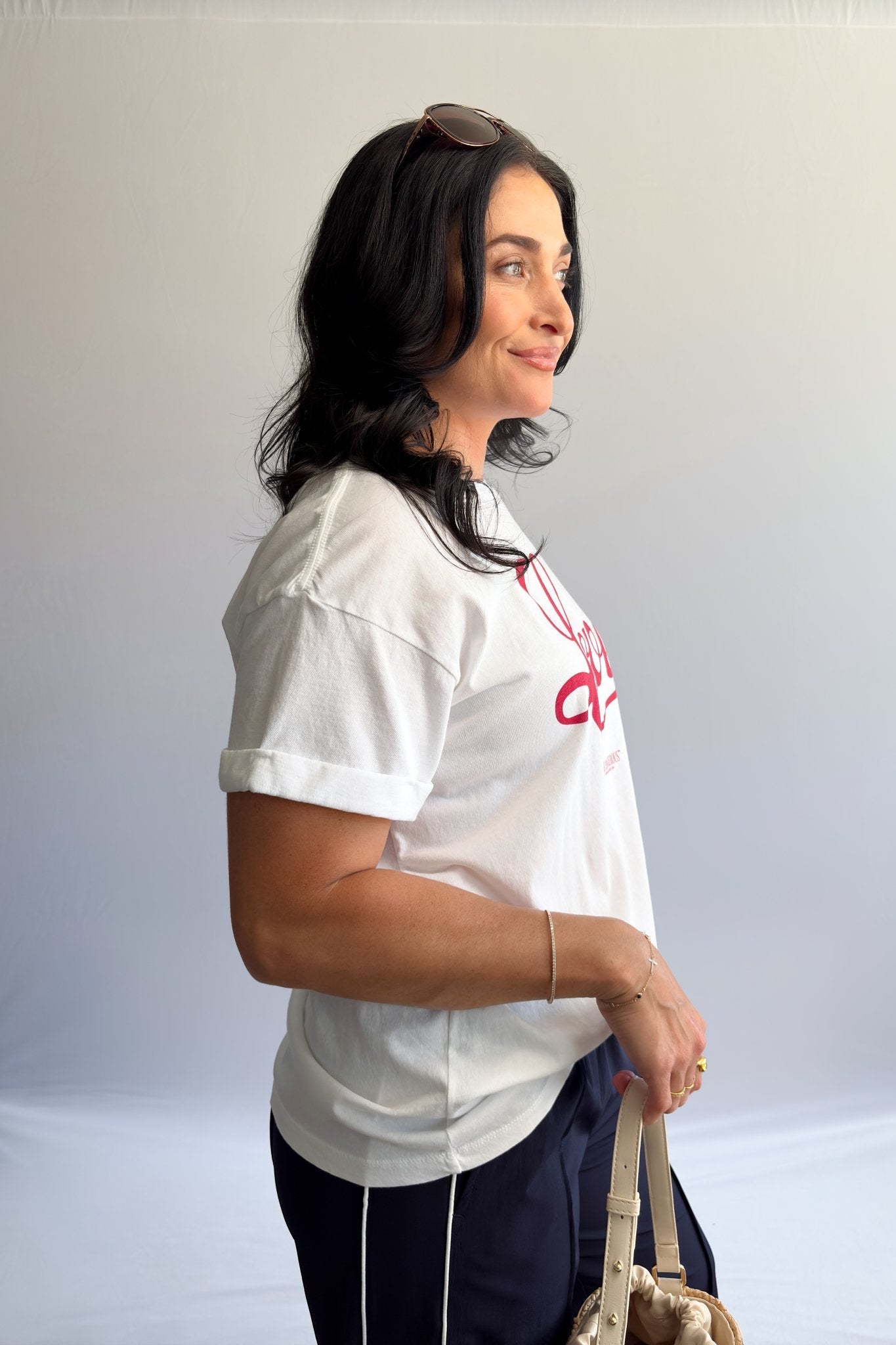 Women’s Lover Graphic T-Shirt – White Boyfriend Fit by Girl Dangerous - Women's Shirts & Tops - Blooming Daily