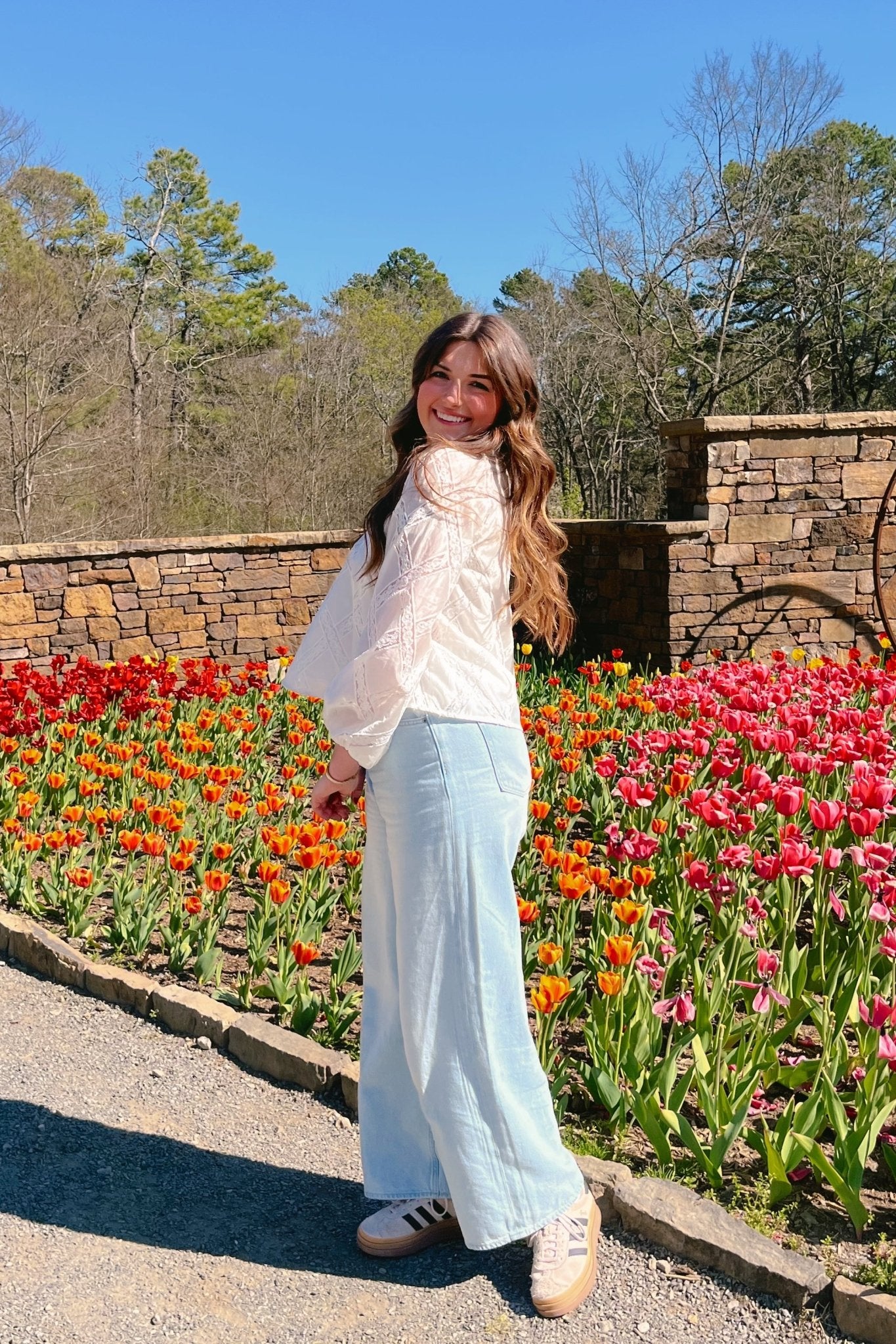 Women's Parisian Lace Long Sleeve Top | Sofie The Label | White - Shirts & Tops - Blooming Daily