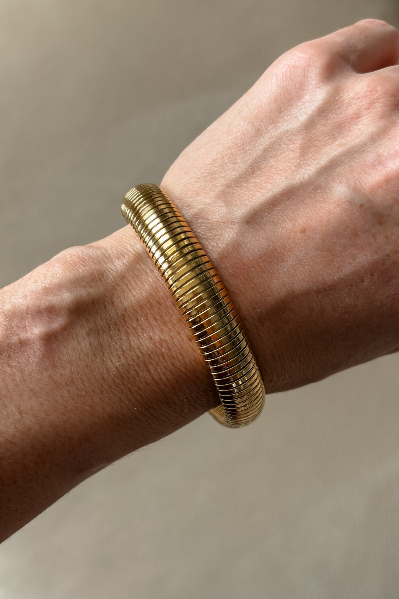 Women's Snake Bangle Bracelet | 18k Gold - Plated Stainless Steel Jewelry | Tarnish Resistant - Women's Jewelry - Blooming Daily