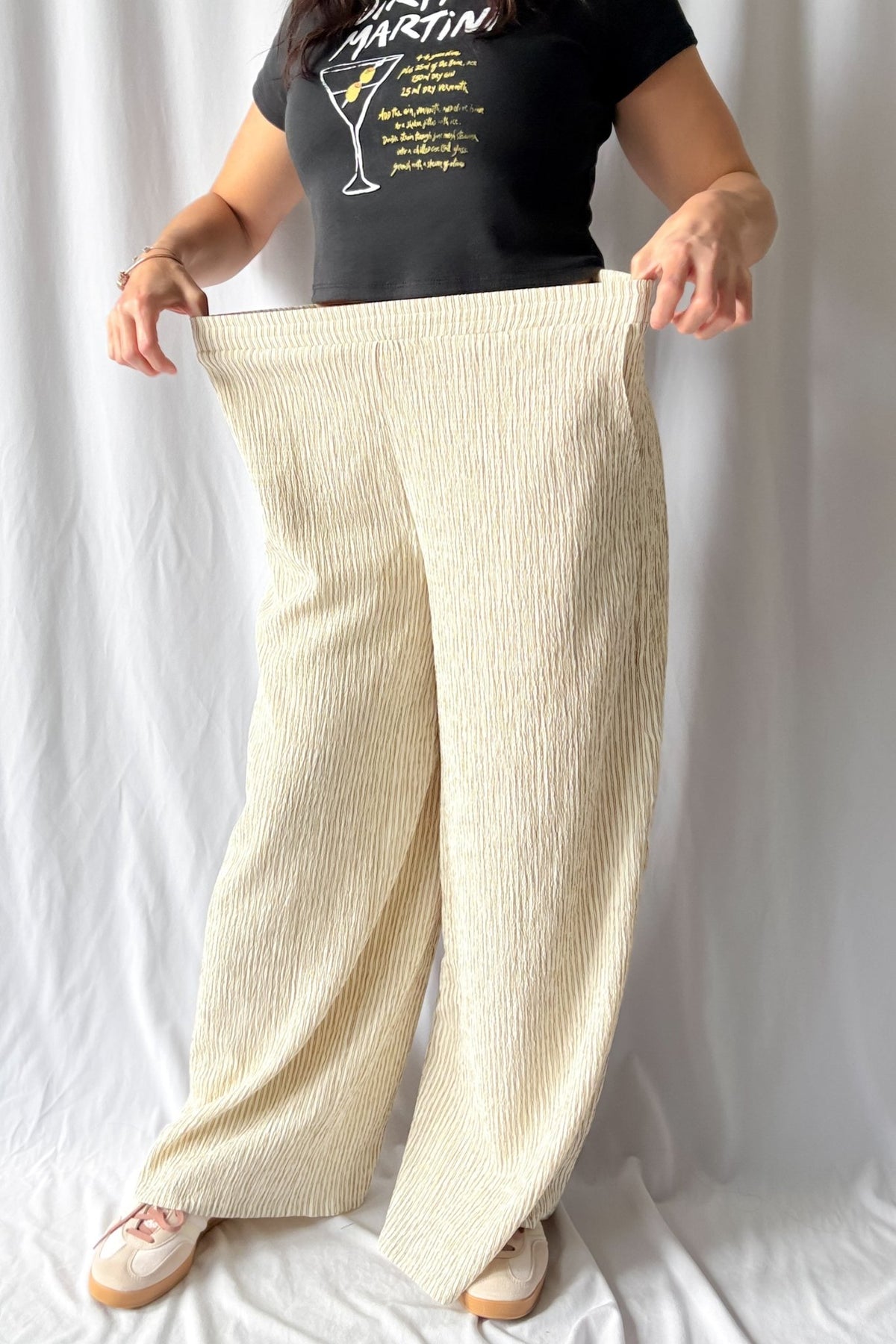 Women&#39;s Soft Wide - Leg Lounge Pants with Pockets | Cream - Women&#39;s Pants - Blooming Daily