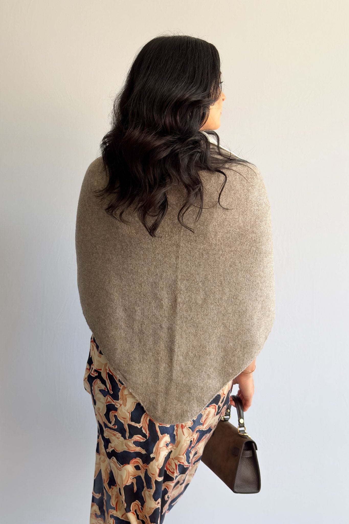 Women’s Taupe Cashmere - Blend Travel Wrap Shawl | One Size - Women's Shirts & Tops - Blooming Daily