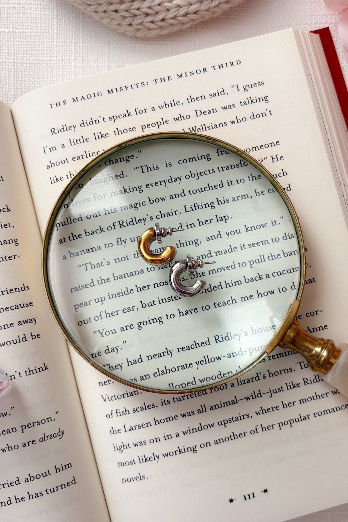 Women’s Two - Tone Double C Hoop Earrings – Gold & Silver - Women's Jewelry - Blooming Daily