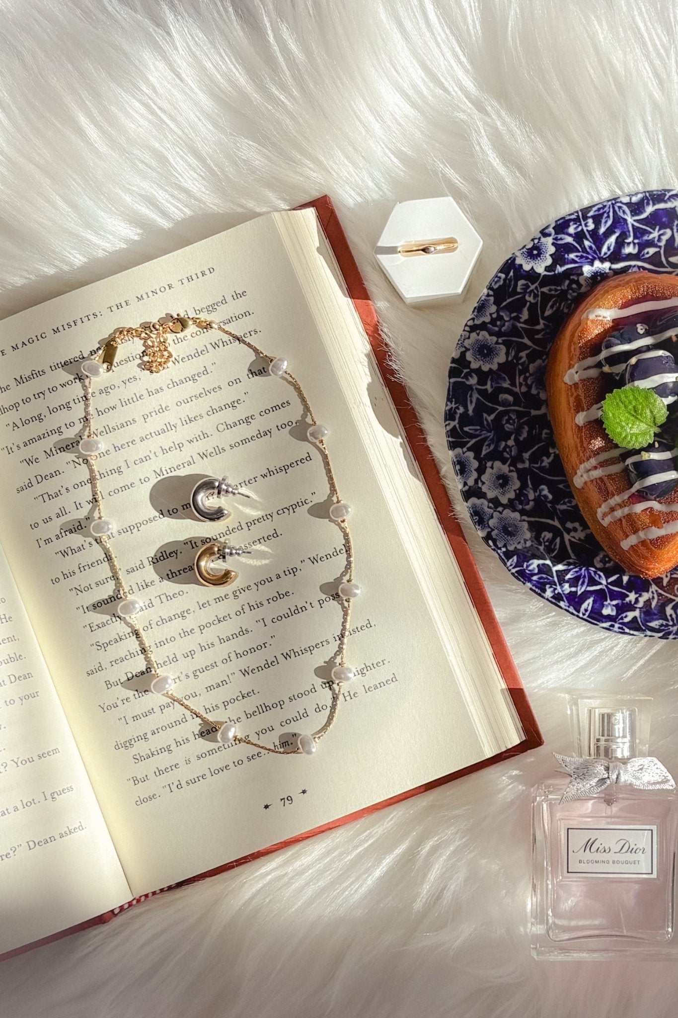 Women’s Two - Tone Double C Hoop Earrings – Gold & Silver - Women's Jewelry - Blooming Daily