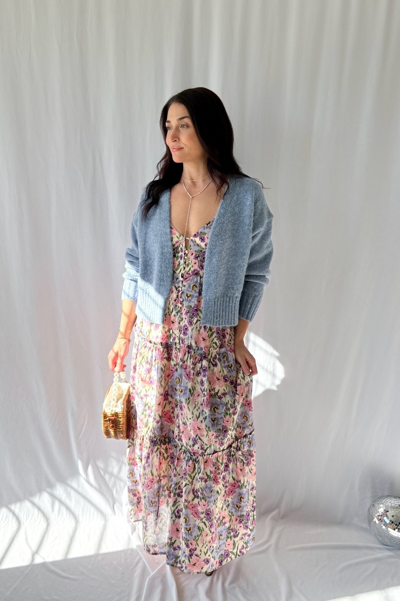 LAST ONE Women's Floral Button Down Maxi Dress - Blooming Daily LAST ONE Women's Floral Button Down Maxi Dress - Blooming Daily