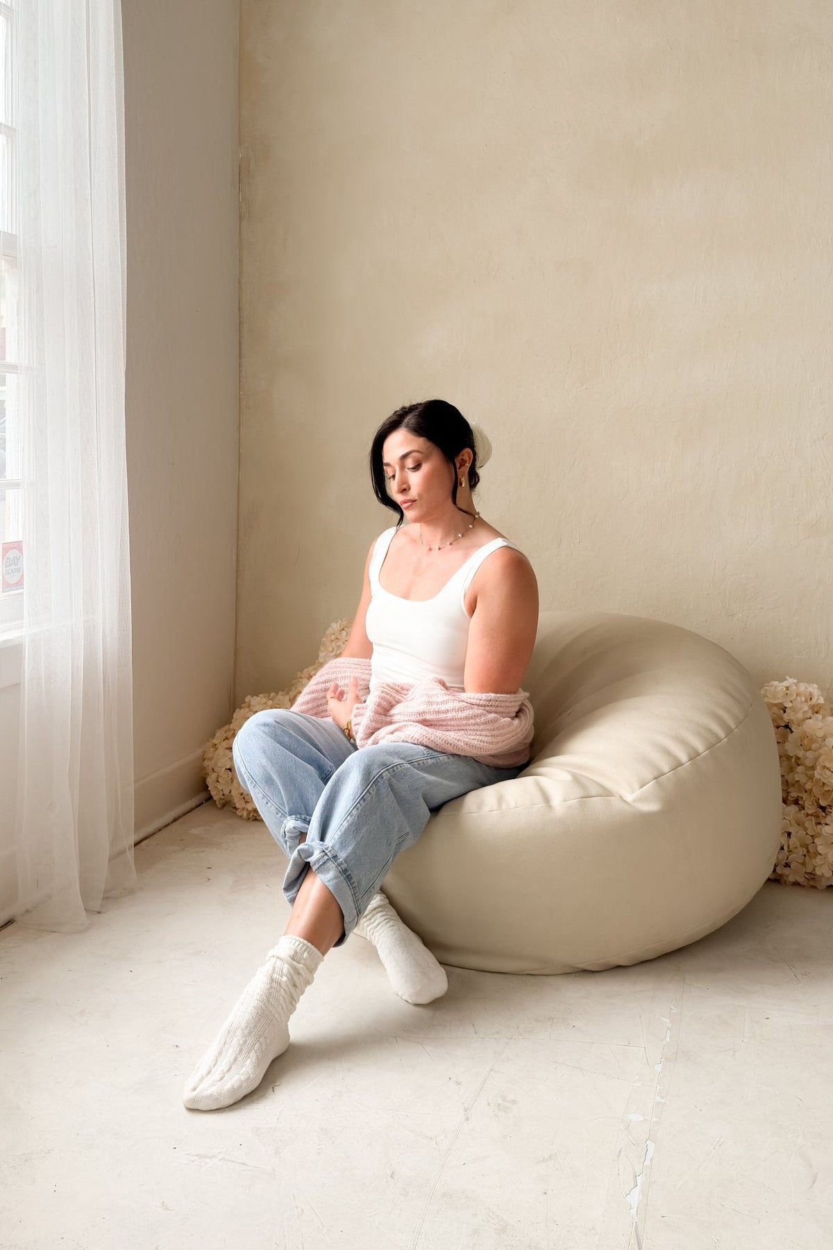 Women’s White Fitted Tank Top – Double Layer Basic Essential - Women's Shirts & Tops - Blooming Daily