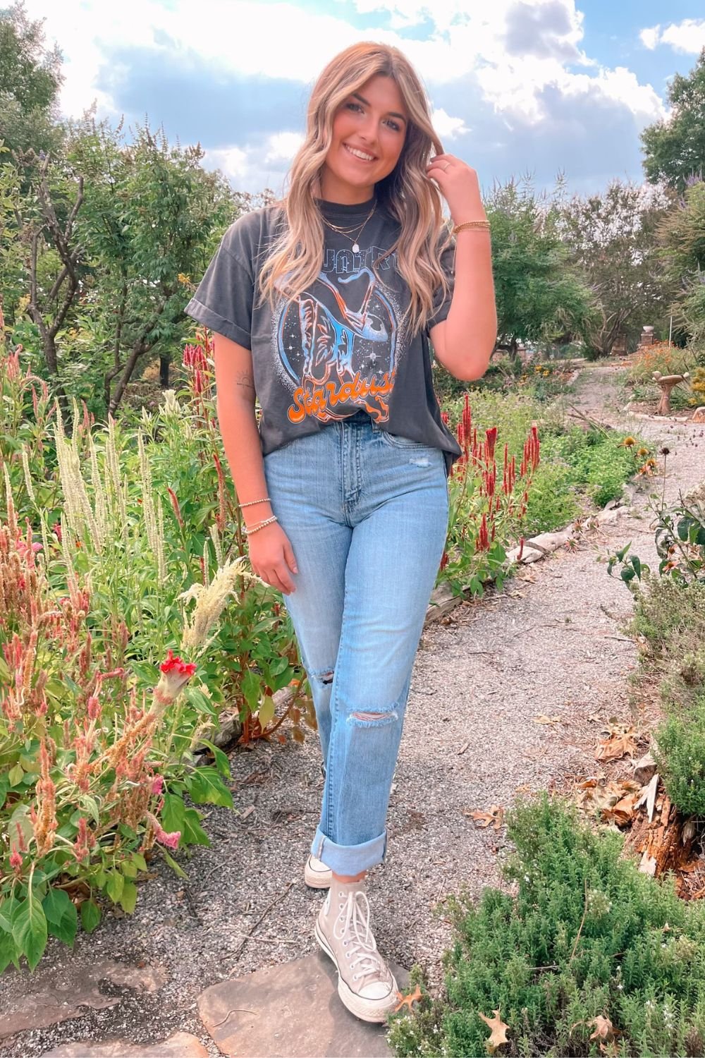 Coastal Cowgirl Country Stardust | Graphic Tee | Girl Dangerous - Women&#39;s Shirts &amp; Tops - Blooming Daily