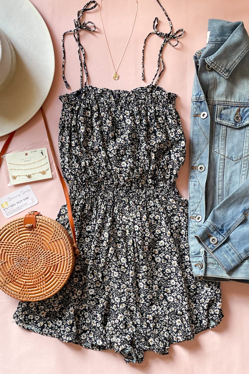 Dainty Daisy Romper - Jumpsuits & Rompers - Blooming Daily
