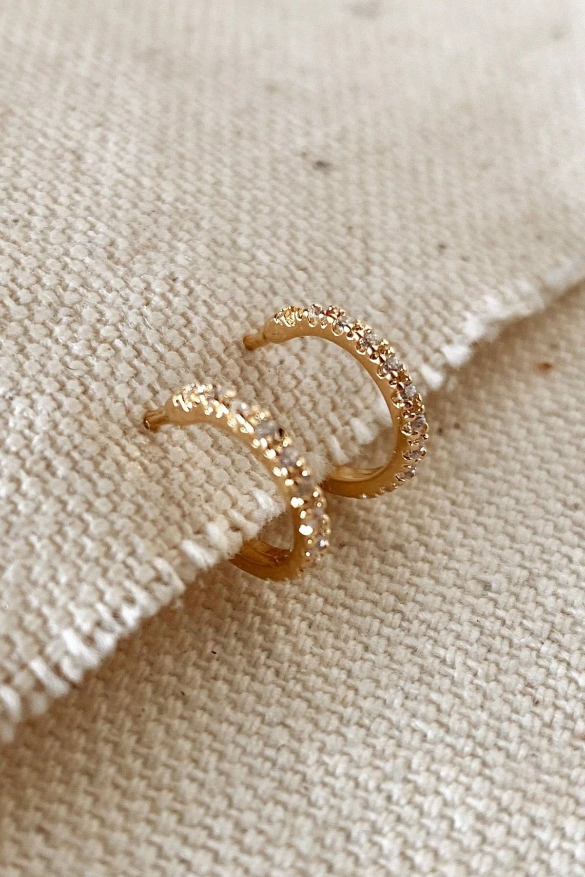 Dasha 18k Gold Filled Hoop Earrings - Earrings - Blooming Daily