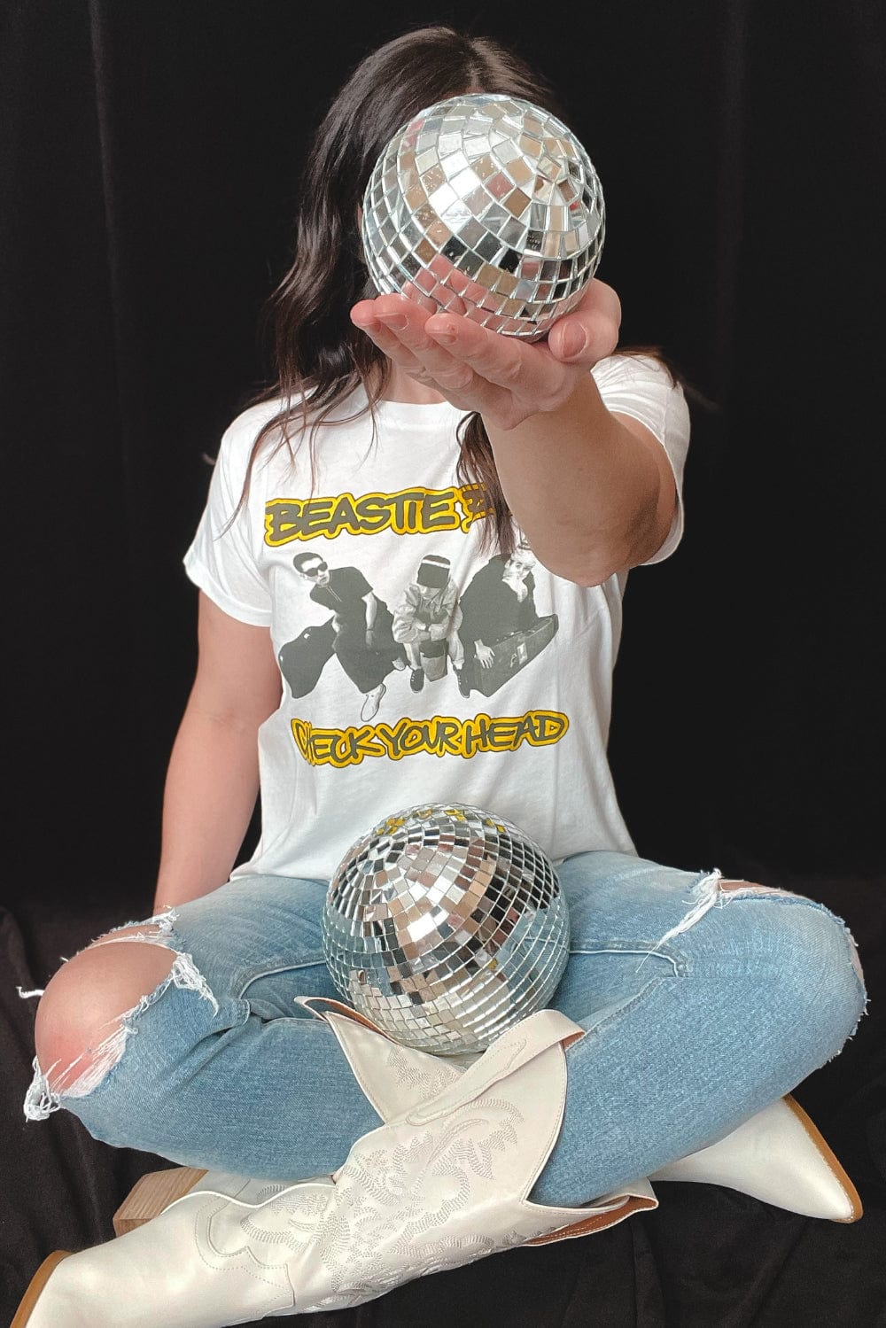 DAYDREAMER Beastie Boys Check Your Head Solo Tee in Vintage White - Graphic Tee - Blooming Daily
