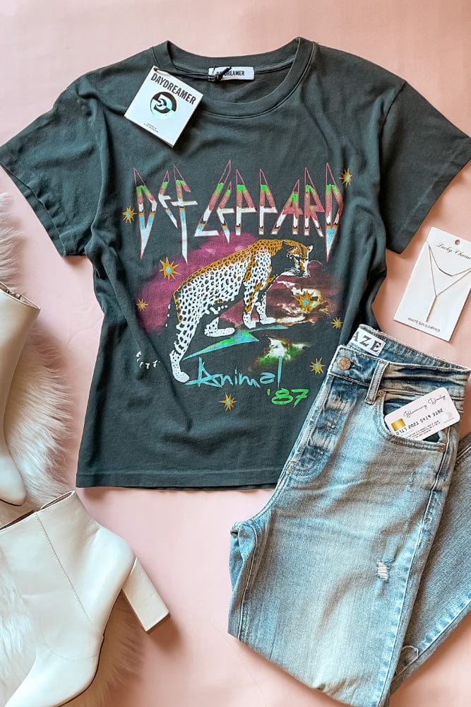 DAYDREAMER Def Leppard Animals '87 Tour Tee - Shirts & Tops - Blooming Daily