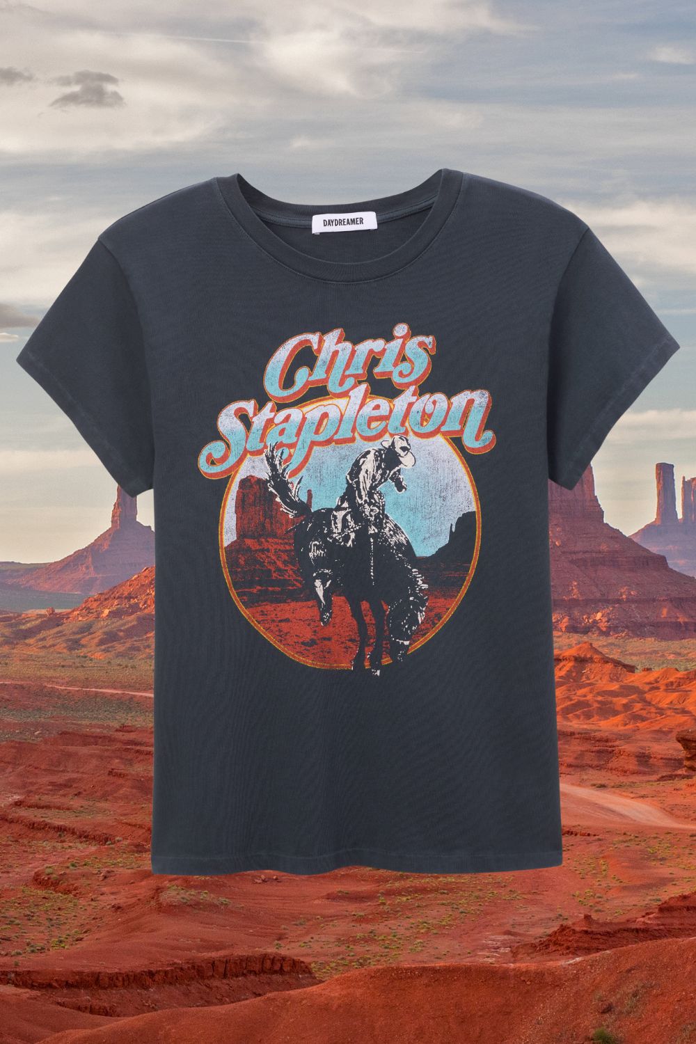 Daydreamer Graphic Tee | Chris Stapleton | Horse Canyons Tour Tee - Women's Shirts & Tops - Blooming Daily