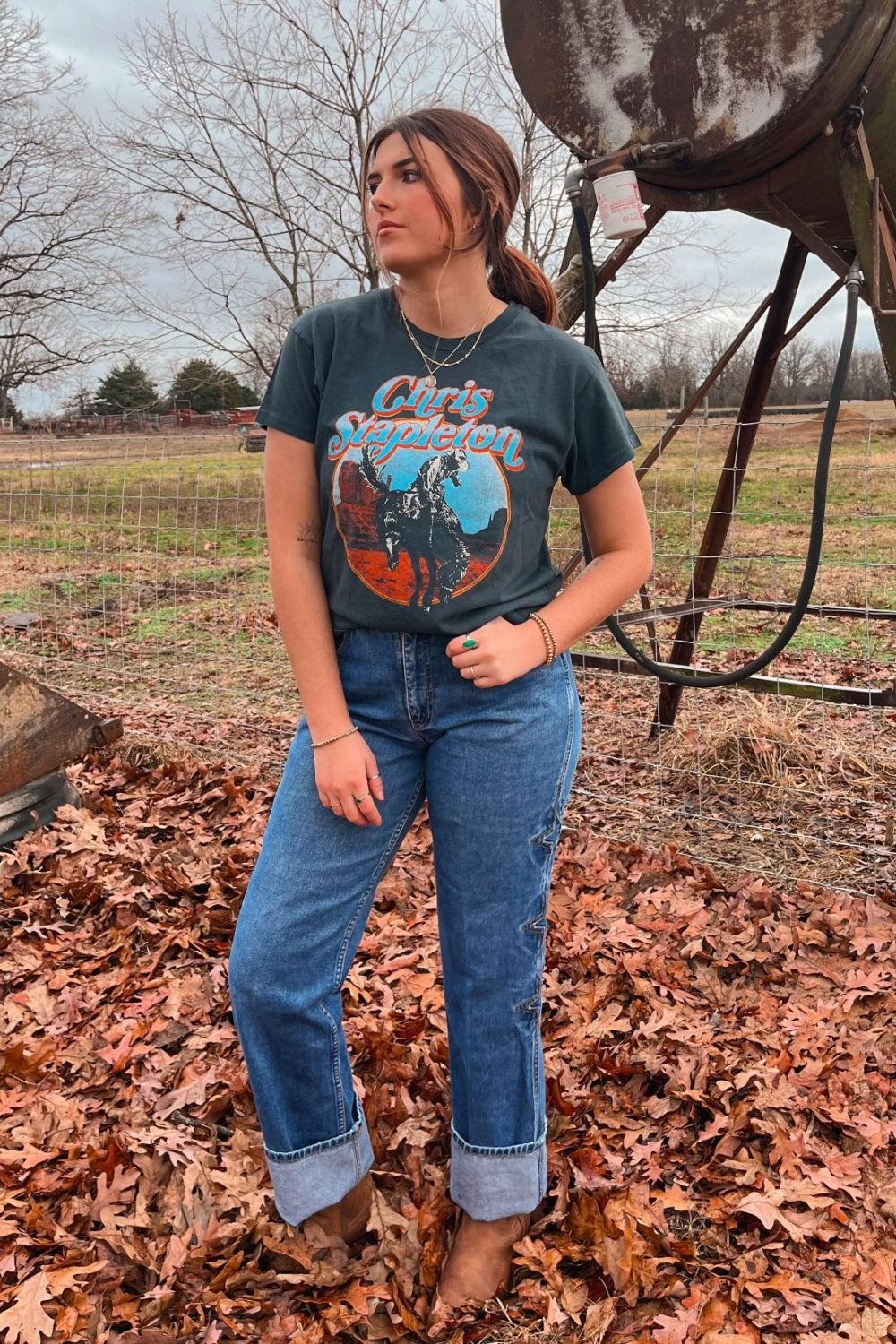 Daydreamer Graphic Tee | Chris Stapleton | Horse Canyons Tour Tee - Women's Shirts & Tops - Blooming Daily