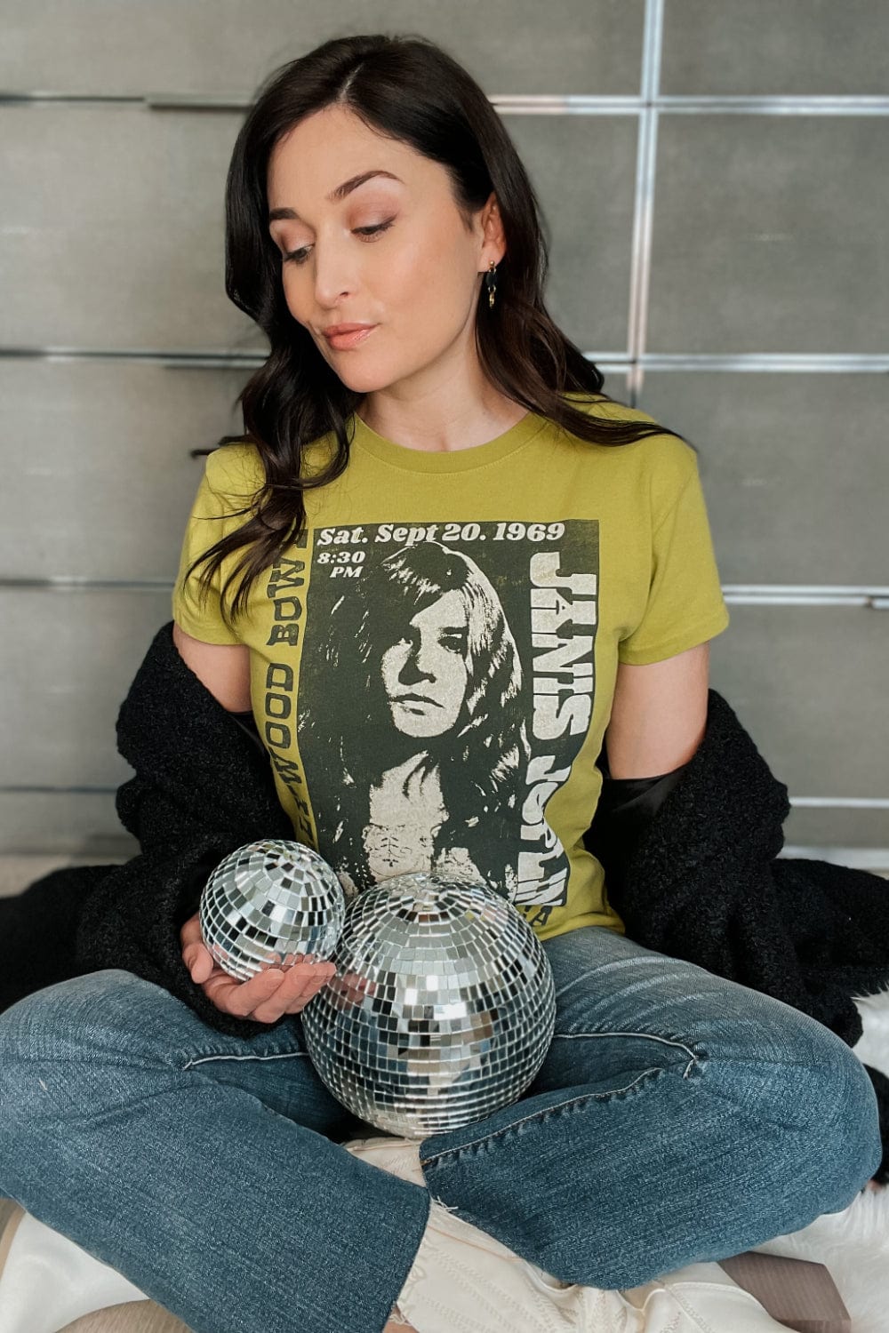DAYDREAMER Janis Joplin Hollywood Bowl Graphic Tour Tee - Graphic Tee - Blooming Daily