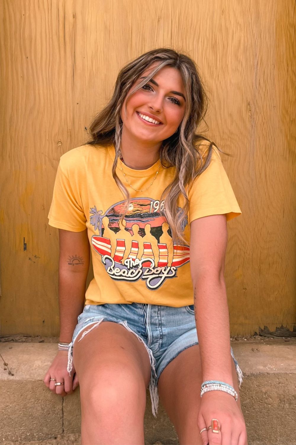 Daydreamer LA | The Beach Boys 1963 Ringer Tee - Women's Shirts & Tops - Blooming Daily