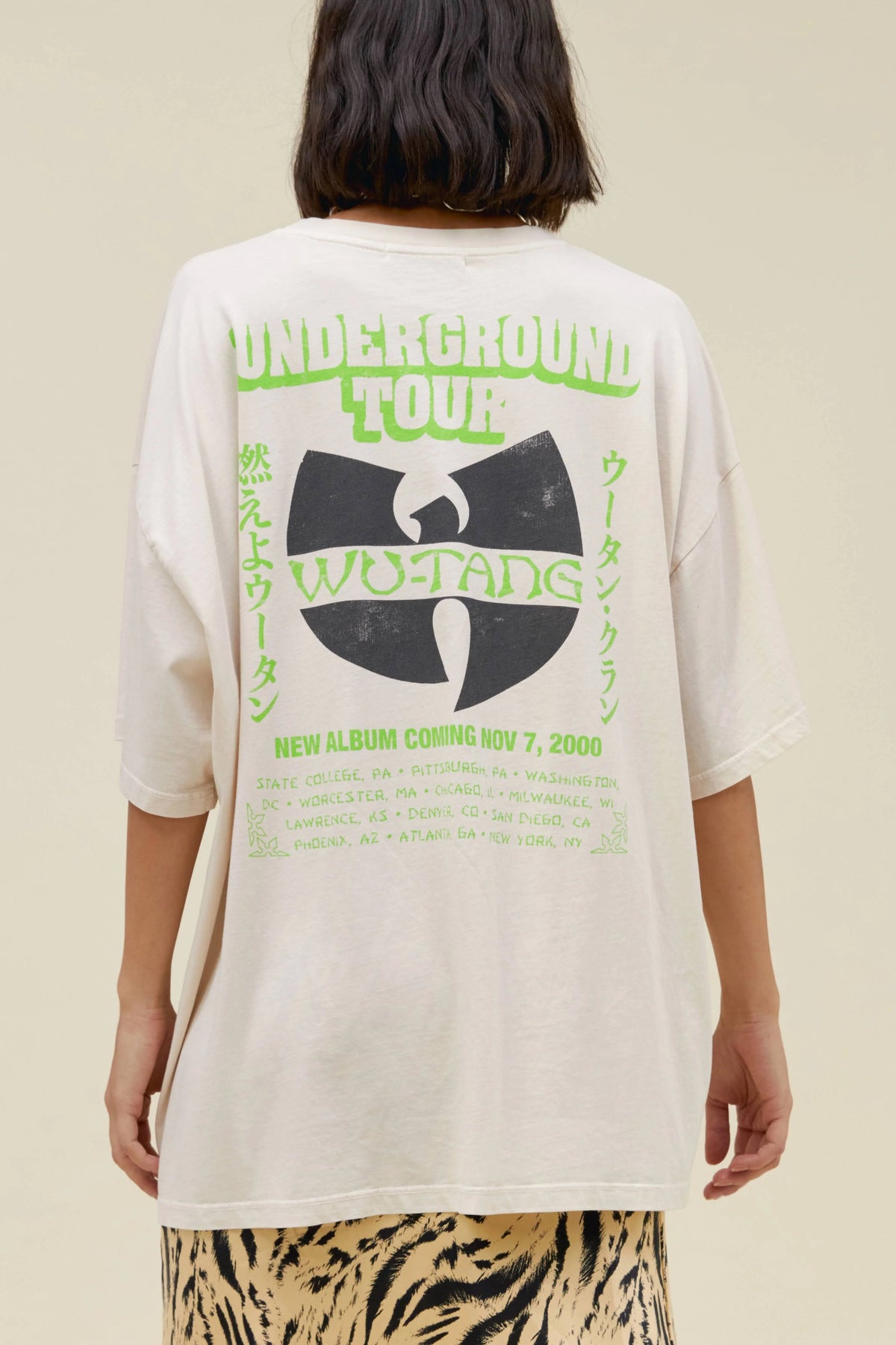 Daydreamer LA | WuTang Underground Tour Oversized Tee - Unisex Shirts &amp; Tops - Blooming Daily