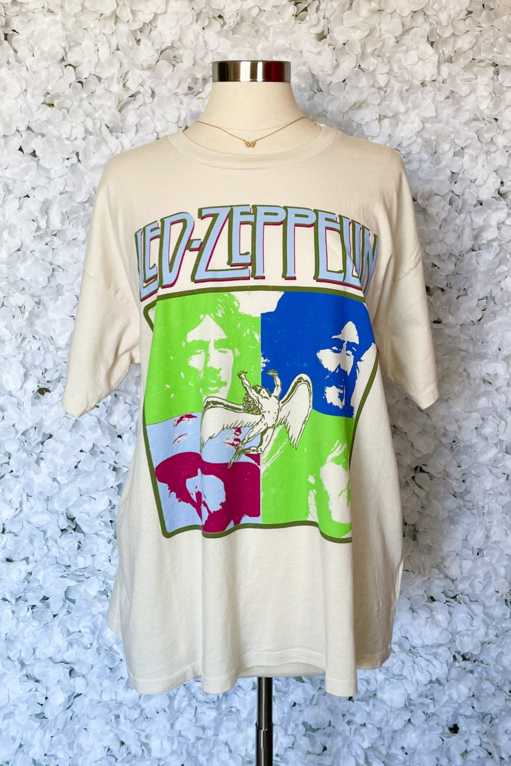 DAYDREAMER Led Zeppelin Four Square Graphic Merch Tee - Shirts & Tops - Blooming Daily