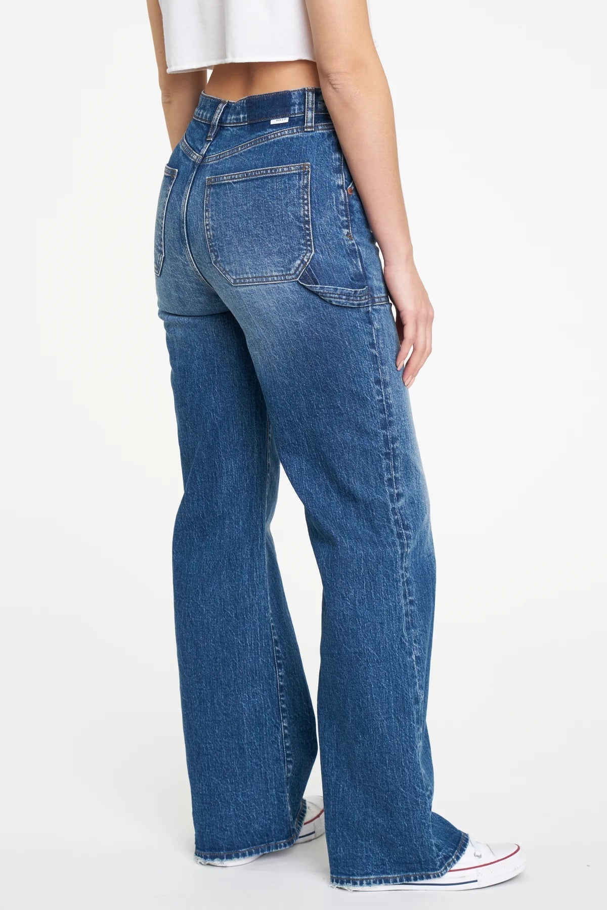 Women's Low-Rise Light Wash Heart Patch Vintage Flare Jeans, Women's  Bottoms