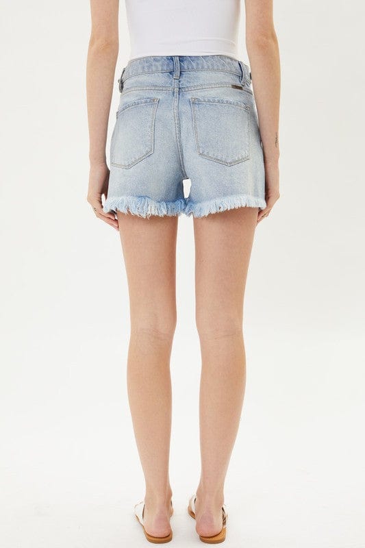 Festival High Rise Denim Shorts - Shorts - Blooming Daily