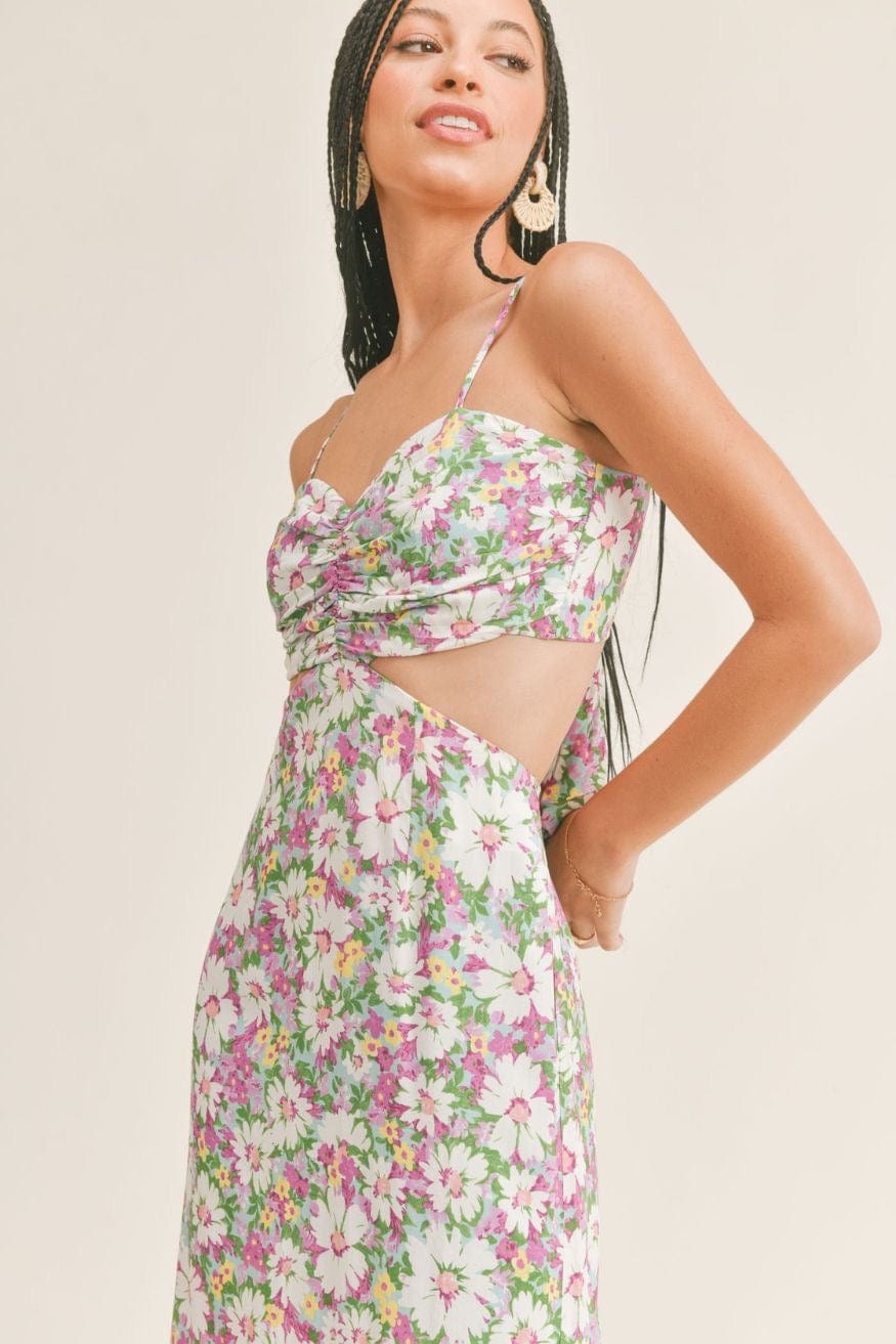 Sage The Label Floral Midi Dress S Sage The Label Floral Midi Dress S