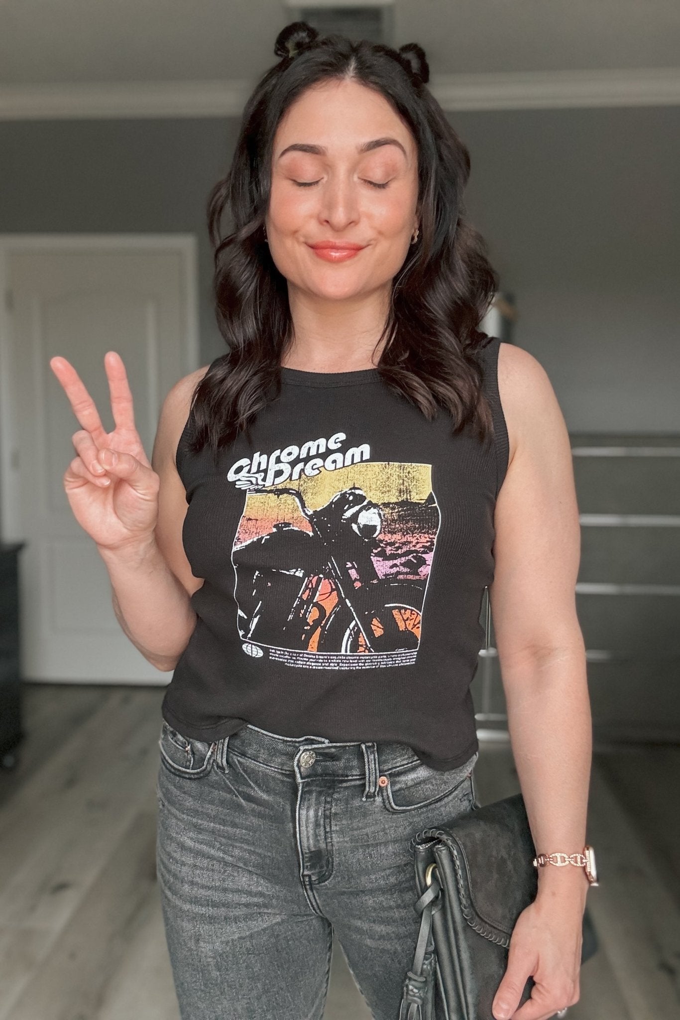 Girl Dangerous | Women's Biker Ribbed Tank | Black - Women's Shirts & Tops - Blooming Daily