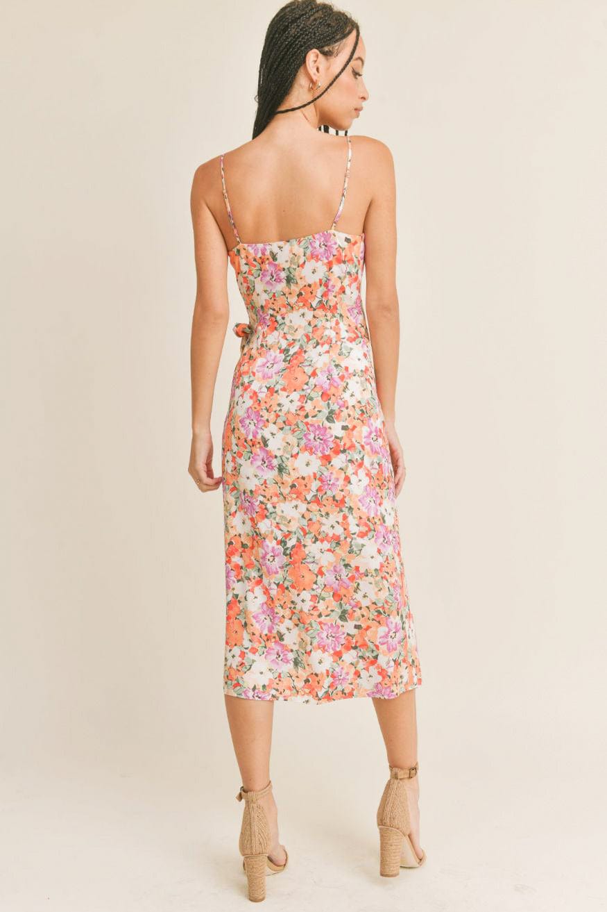 La Botánique Hawaiin Floral Midi Wrap Dress by Sage The Label - Dresses - Blooming Daily