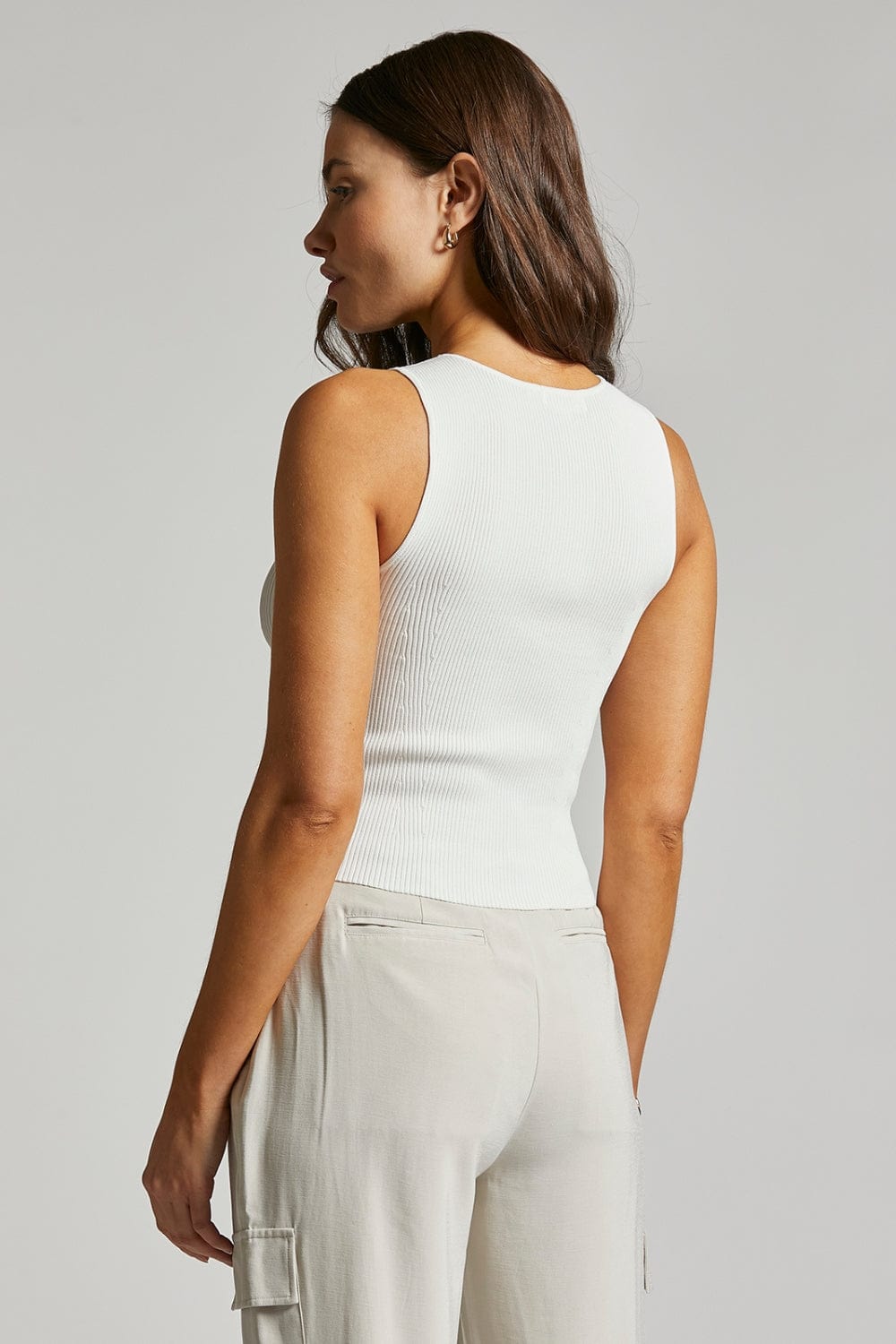 Mina Tank by Weekend in White - Shirts & Tops - Blooming Daily