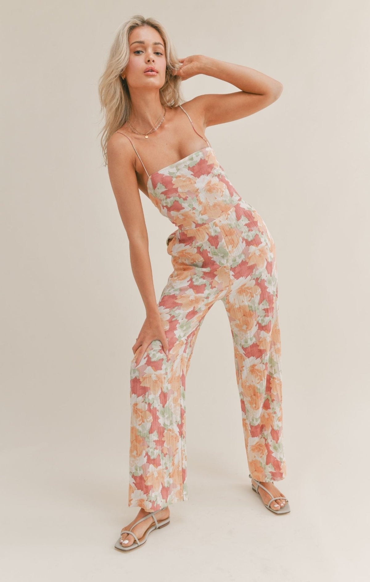 Sage The Label Amalfi Coast Floral Jumpsuit - Jumpsuits &amp; Rompers - Blooming Daily