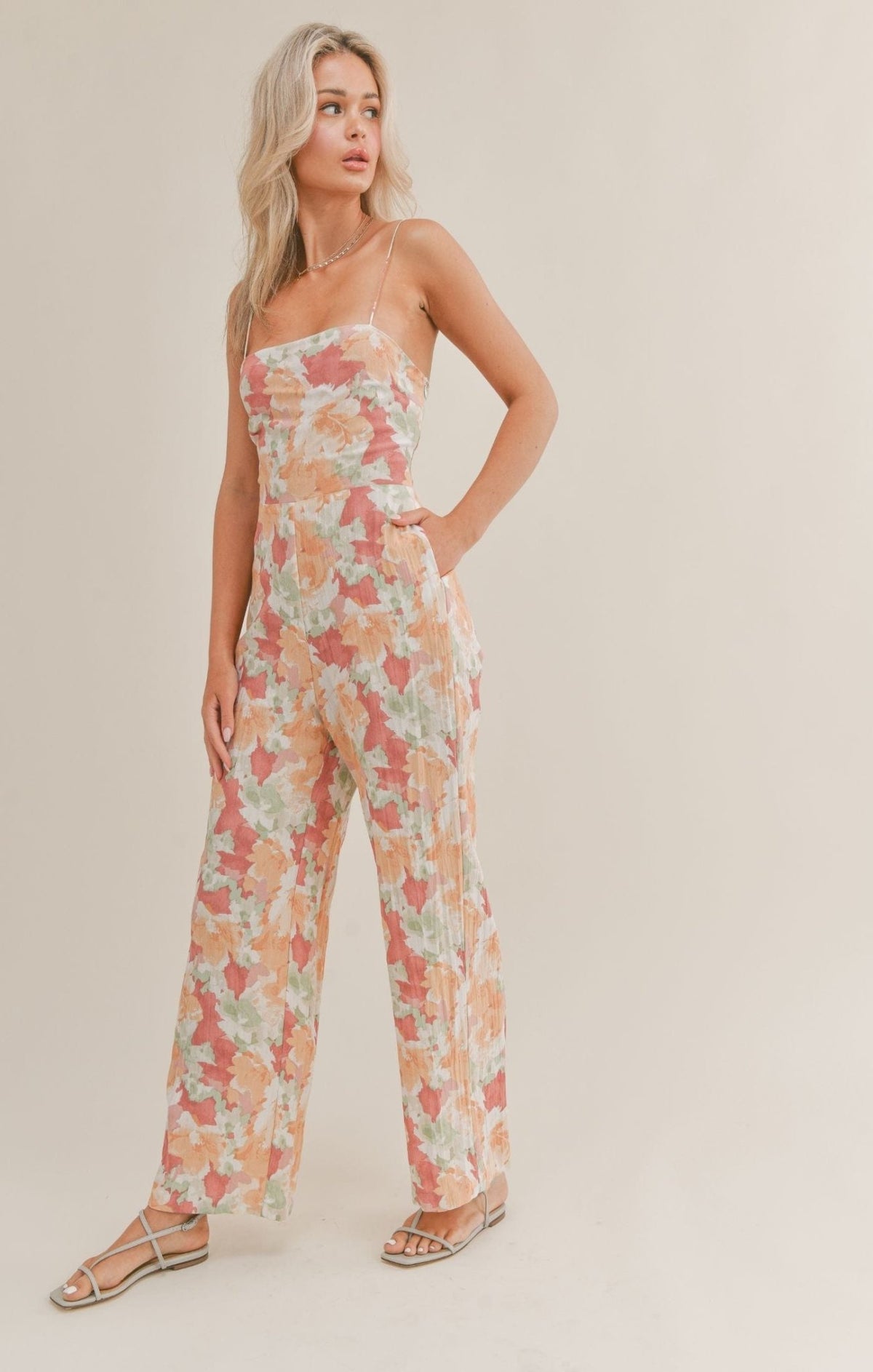 Sage The Label Amalfi Coast Floral Jumpsuit - Jumpsuits &amp; Rompers - Blooming Daily