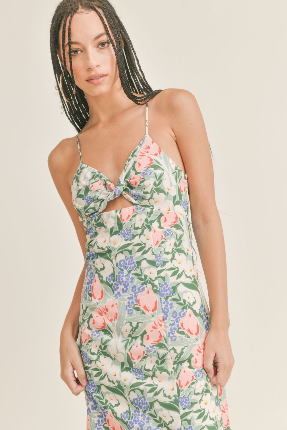 Romantic Floral Midi Dress by Sage The Label at Blooming Daily Romantic Floral Midi Dress by Sage The Label at Blooming Daily