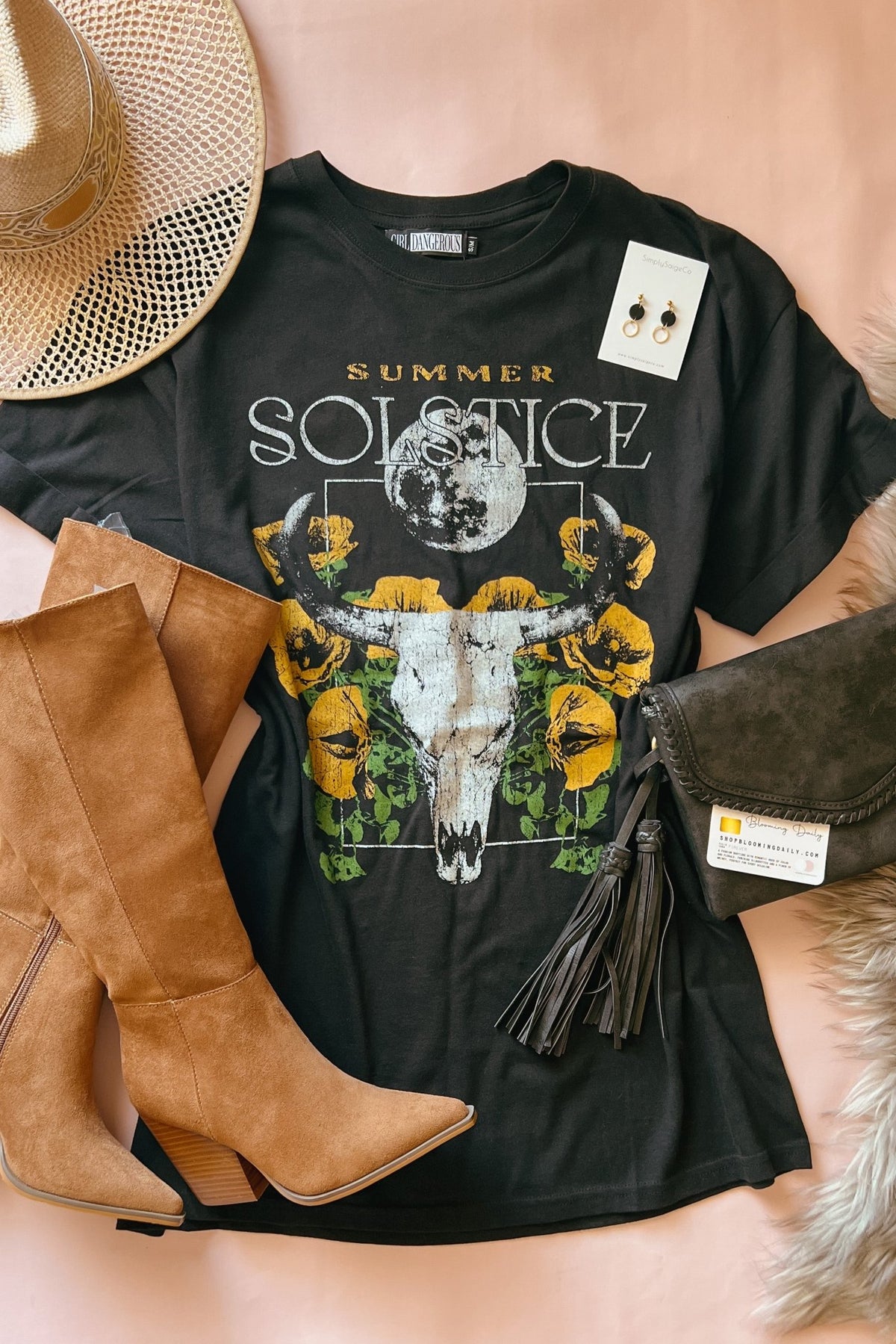 Summer Solstice | Boyfriend Shirt Dress | Girl Dangerous - Blooming Daily