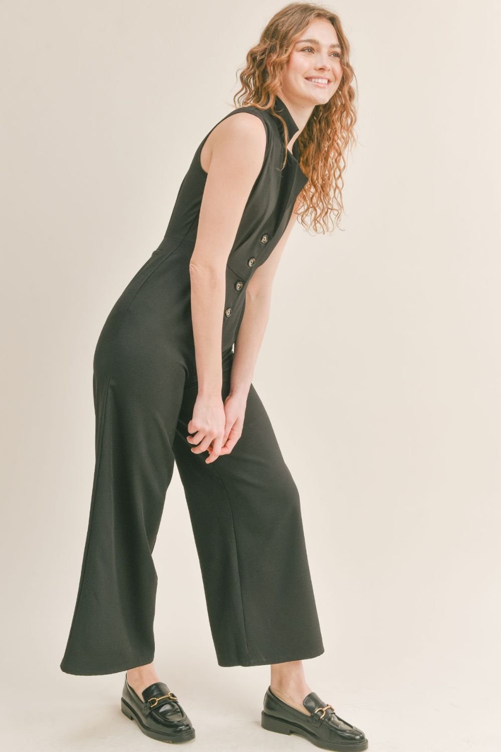 The Isabel Wrap Jumpsuit with Pockets | DEVAN GREGORI