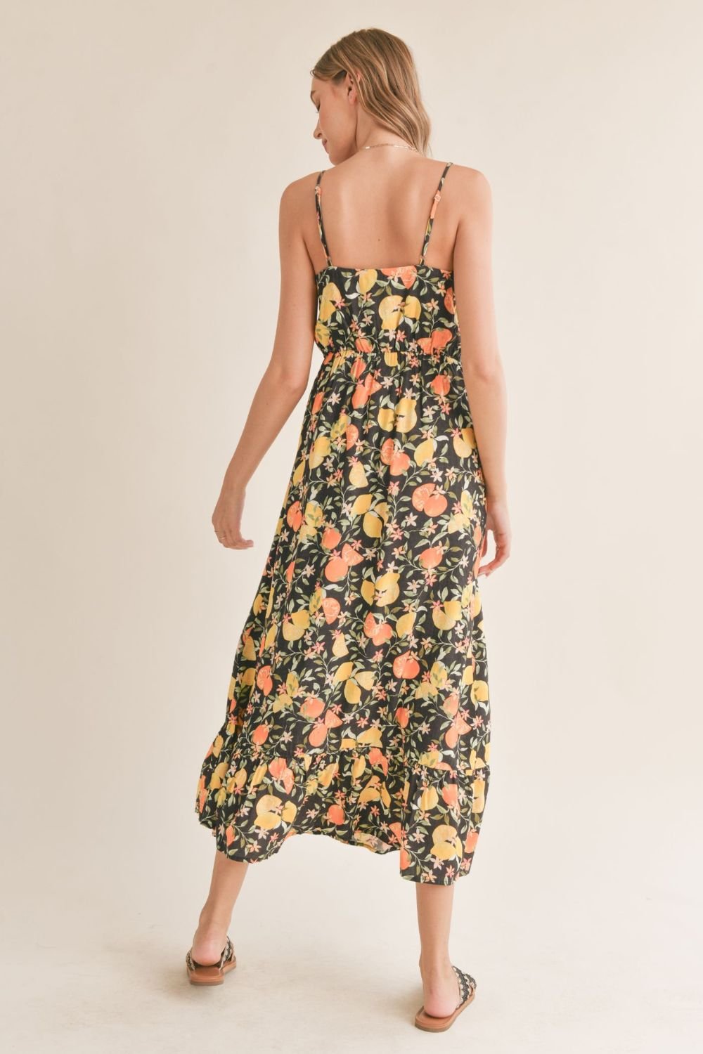 Fruitful Maxi Dress - M / Black Multi Fruitful Maxi Dress - M / Black Multi