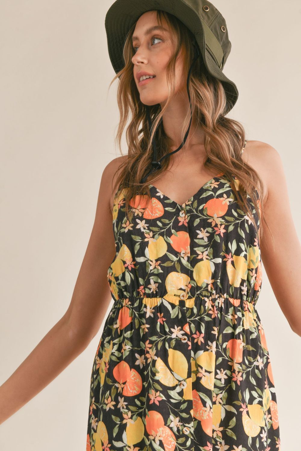 Fruitful Maxi Dress - M / Black Multi Fruitful Maxi Dress - M / Black Multi